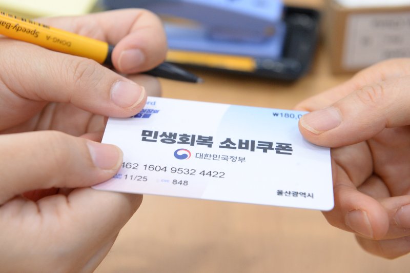 민생회복 소비쿠폰 발급받는 시민